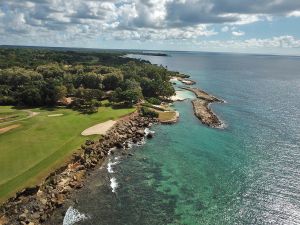 Casa De Campo (Teeth Of The Dog) Aerial 17th Coast Green